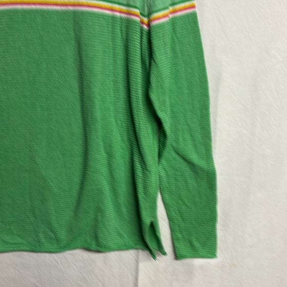 ZAKET & PLOVER Women’s Knit Sweater Green with Stripes Size XS - Picture 4 of 6